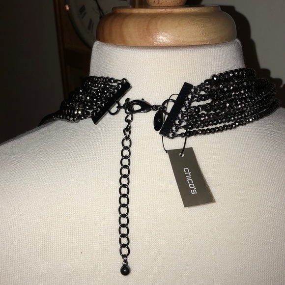 Chicos necklace crystal Multi strand with pearls✨ - Picture 3 of 3